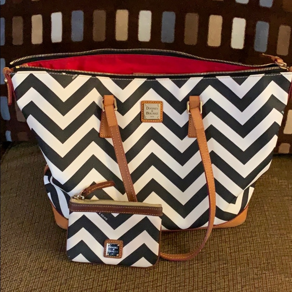 Dooney and Bourke tote and wallet